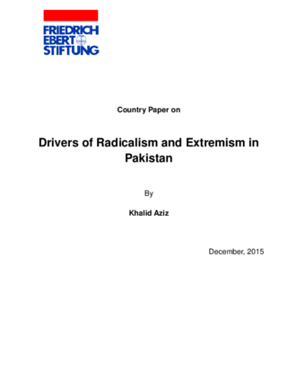 Country paper on drivers of radicalism and extremism in Pakistan